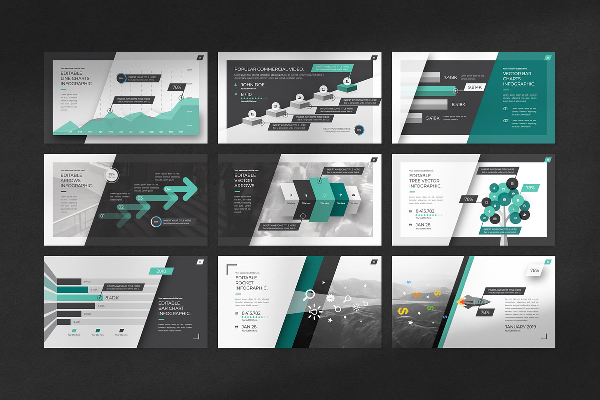 Gloss PowerPoint Template, a Presentation Template by Creathrive Design (Photo 4 of 8)