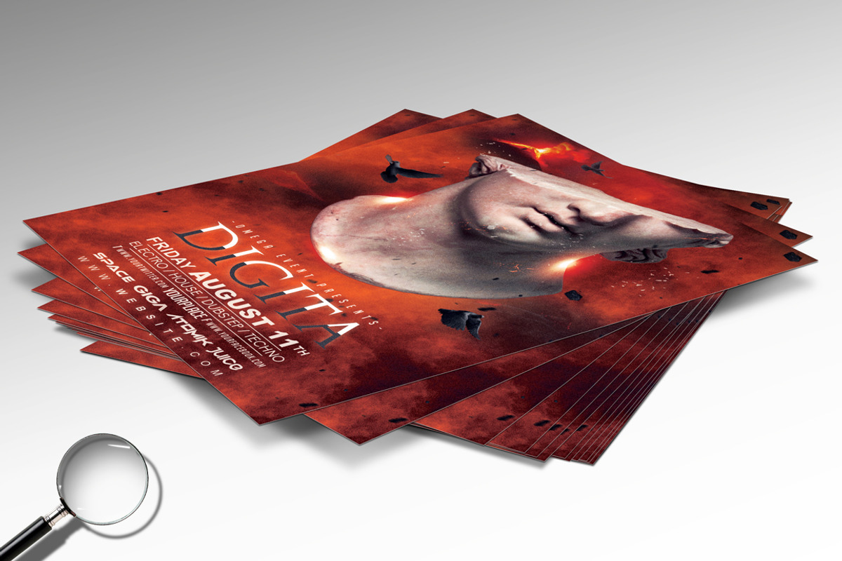 Digita | 2 Conceptual Flyer Designs, a Flyer Template by GIGA-TEMPLATE (Photo 5 of 8)