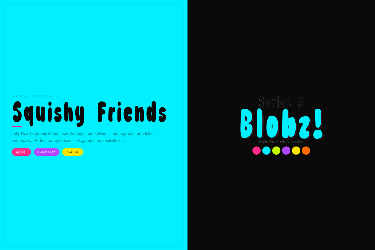 Jello — Bubble Display Font Duo, a Handwritten Font by Lettra Studio (Photo 18 of 22)
