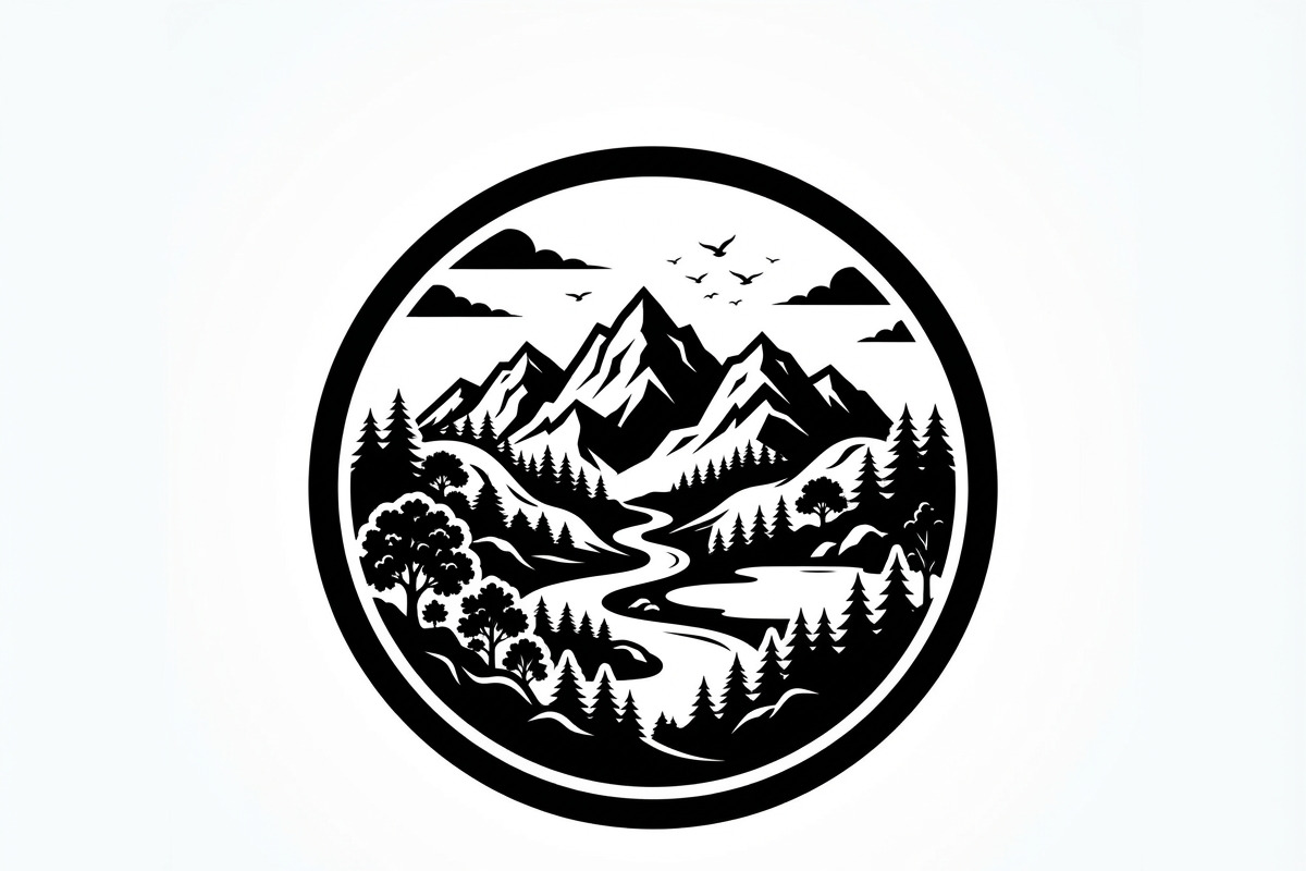 60 Eco Globe Landscape Silhouette, a Technology Illustration by Amazin_art (Photo 2 of 29)