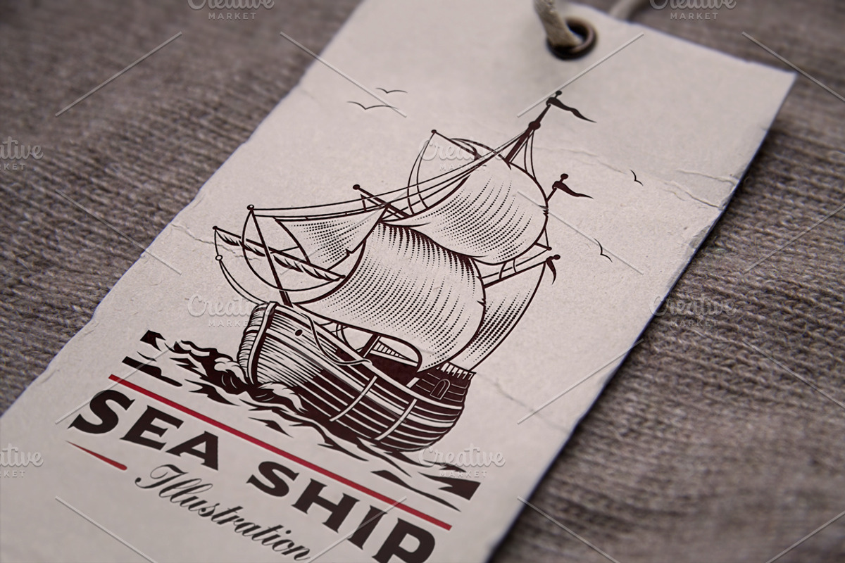 Vintage Sea Design, an Illustration by Harry Kasyanov (Photo 3 of 7)