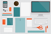 Flat Office, an Object Graphic by Enth Design (Thumbnail 2 of 3)