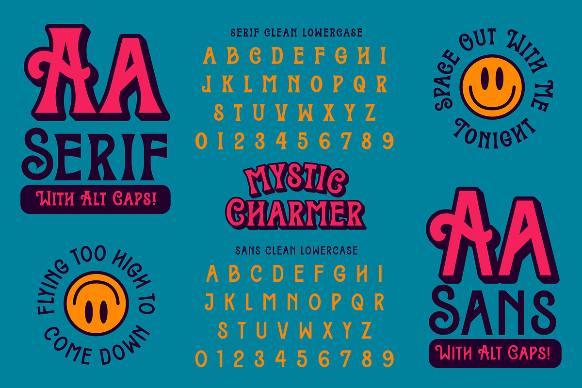 Mystic Charmer Font Family, a Font by Brethrendesignco (Photo 2 of 6)