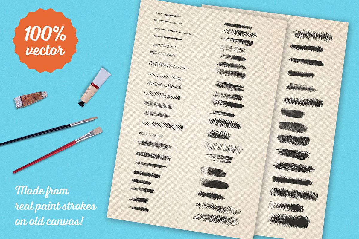 Preppy Art Brushes for Illustrator, a Brush Add-On by Guerillacraft (Photo 5 of 5)