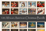 Vintage Black Christmas Wall Art, an Illustration by PrintablesByFranklyn (Thumbnail 2 of 8)
