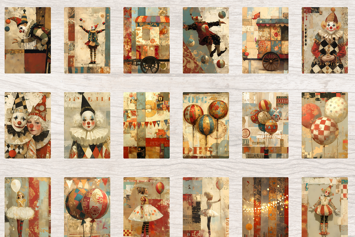 NOSTALGIC CIRCUS CLIPART, a Person Illustration by Daring Digies (Photo 5 of 10)