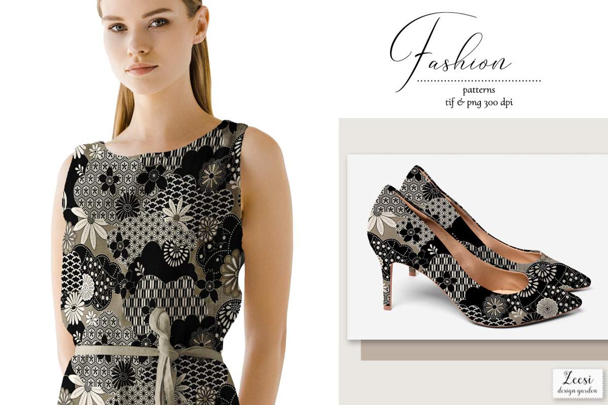 Japanese Kumo Pattern & Motifs, a Pattern Graphic by Zeesi Design Garden (Photo 3 of 10)