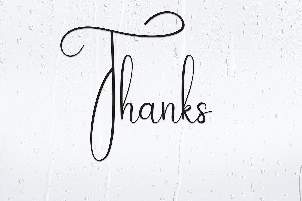 Rainday | Script Font, a Handwritten Font by Scratchones (Photo 8 of 8)