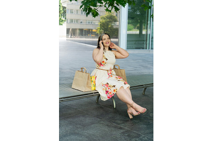 Happy woman shopping, a Beauty & Fashion Photo by Neirfy