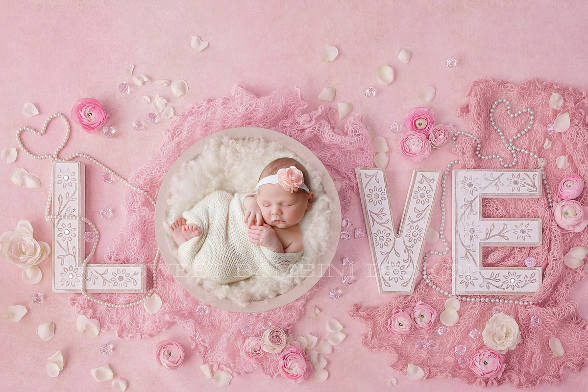 Newborn Digital Backdrop - Vintage, a Layer Style Add-On by Sweet Bambini Design (Photo 1 of 2)