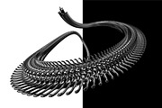 ABSTRACT CHROME 3D SHAPES WITH SPIKE, an Object Graphic by BonkiStudio (Thumbnail 7 of 13)