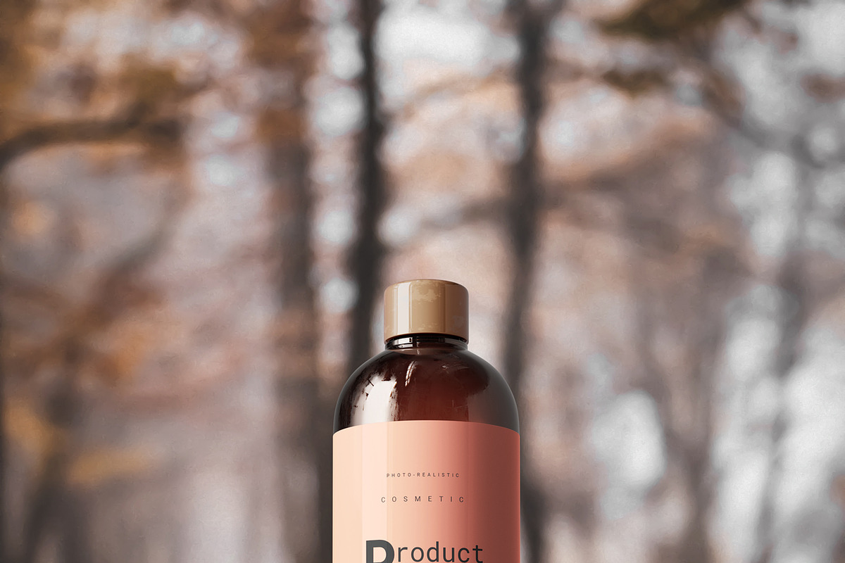 Amber Bottle Mockup, a Product Mockup by pmvch (Photo 9 of 10)
