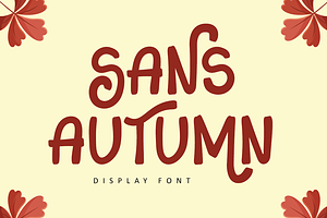 Sans Autumn - Display Font, a Sans Serif Font by Illushvara Design