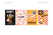 Super Burger Collection, a Background Graphic by Martyshova (Thumbnail 11 of 22)