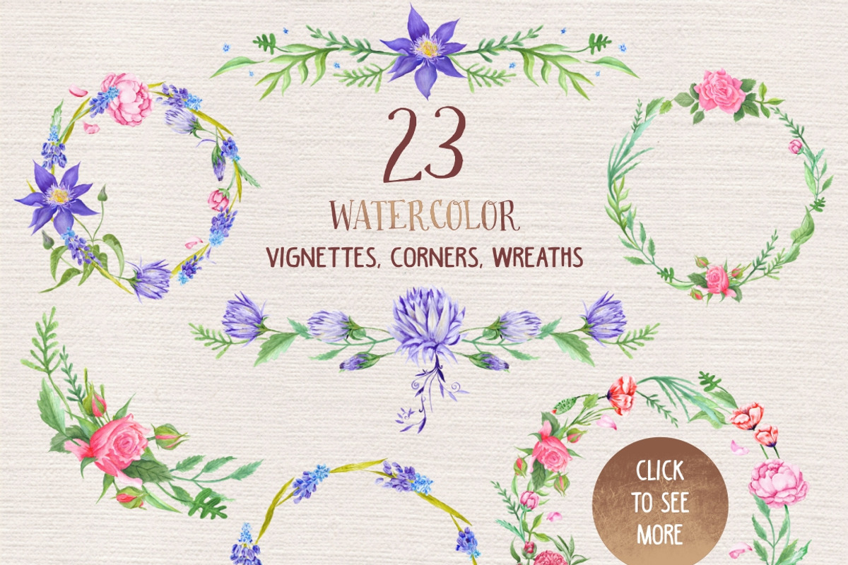 Shabby Chic Bundle + Bonus, an Illustration by kisikoida (Photo 2 of 5)