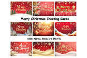 Merry Christmas Greeting Cards, a Decorative Illustration by VetalStock (Thumbnail 1 of 8)