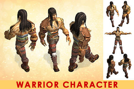 Warrior, a Characters & Person 3D Model by Beatheart Creative Studio