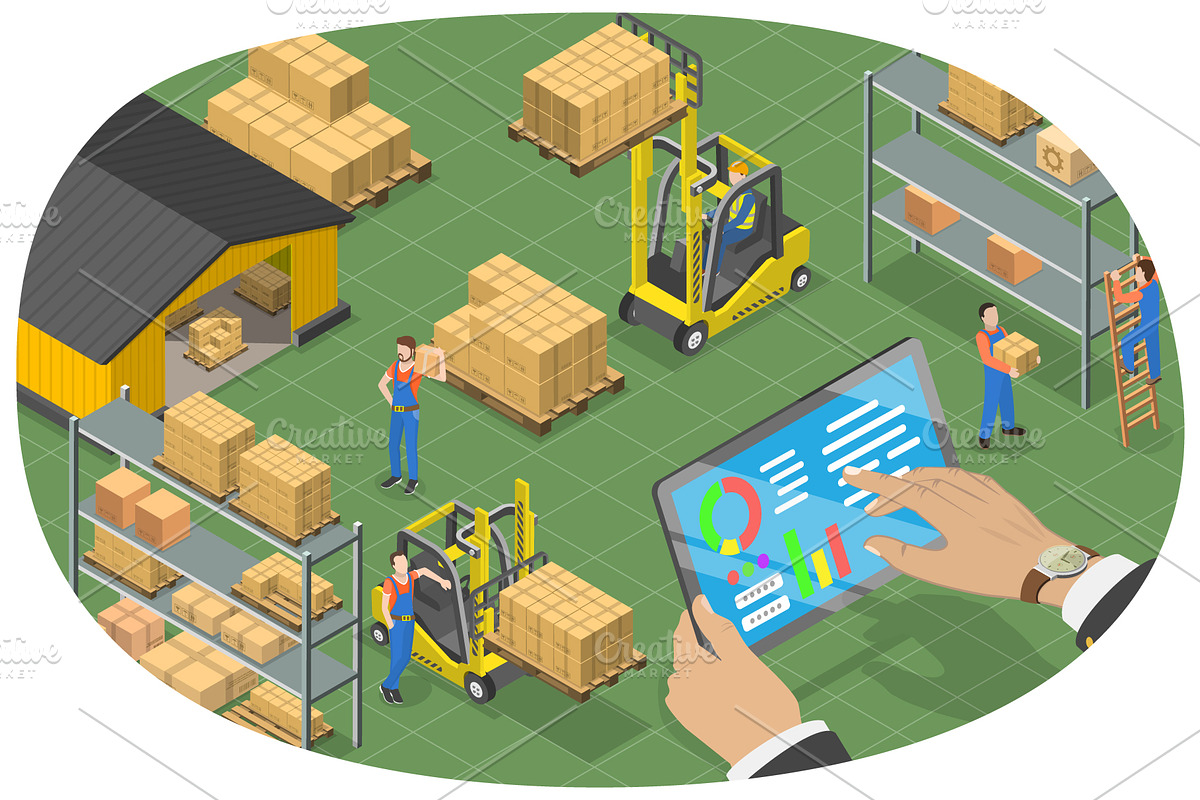 Delivery Services Set 01, a Work Illustration by AndriiStore (Photo 4 of 11)