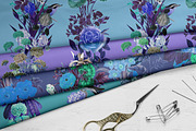 Blue vintage seamless patterns, a Pattern Graphic by NastiaDesignsPrints (Thumbnail 9 of 10)