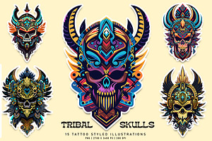 Tribal Skulls