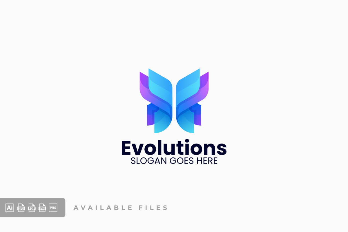 Butterfly Gradient Colorful Logo, a Branding & Logo Template by ivan_artnivora