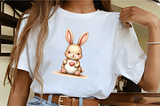 Cute Winter Rabbit Clipart, an Illustration by CrexoraLab (Thumbnail 2 of 5)