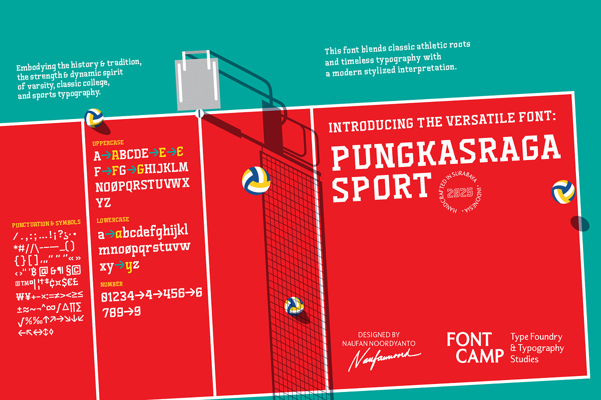 Pungkasraga Sport Font, a Serif Font by Fontcamp Type Foundry (Photo 1 of 8)