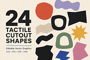 24 Tactile Cutout Vector Shapes, an Object Graphic by Designs24hr (Thumbnail 1 of 10)