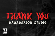 Sacrifice Horror Black Metal Display, a Blackletter Font by dansdesign (Thumbnail 12 of 12)