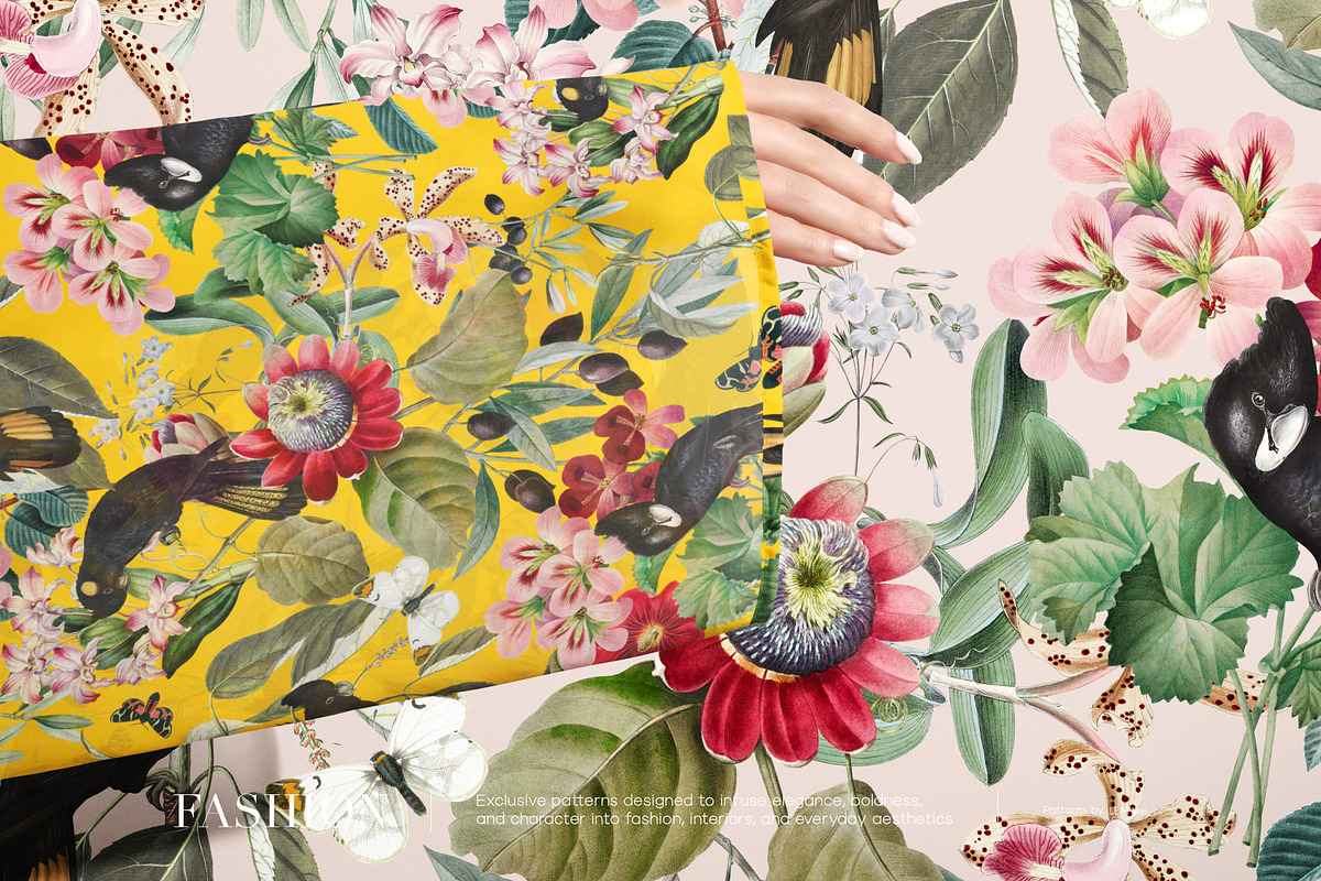 Novelle Exotic Floral Print Designs, a Pattern Graphic by LEAFure (Photo 3 of 9)