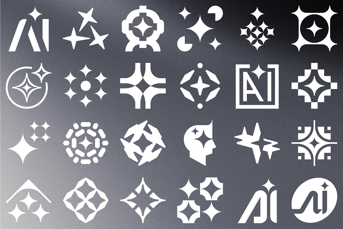 100 Artificial Intelligence Symbols, an Object Graphic by Firowerk (Photo 3 of 4)
