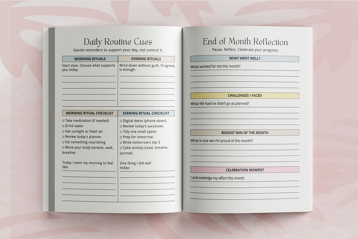 ADHD Executive Functioning Planner, a Design Template by Book2bees (Photo 4 of 4)
