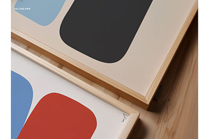 Close-up Frame Mockup Flat Lay PSD