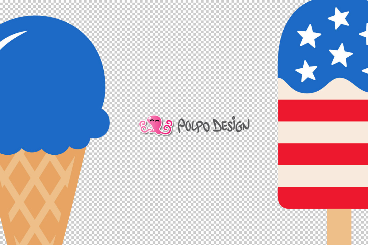 4th of July Ice Cream SVG, an Object Graphic by PolpoDesign (Photo 5 of 5)