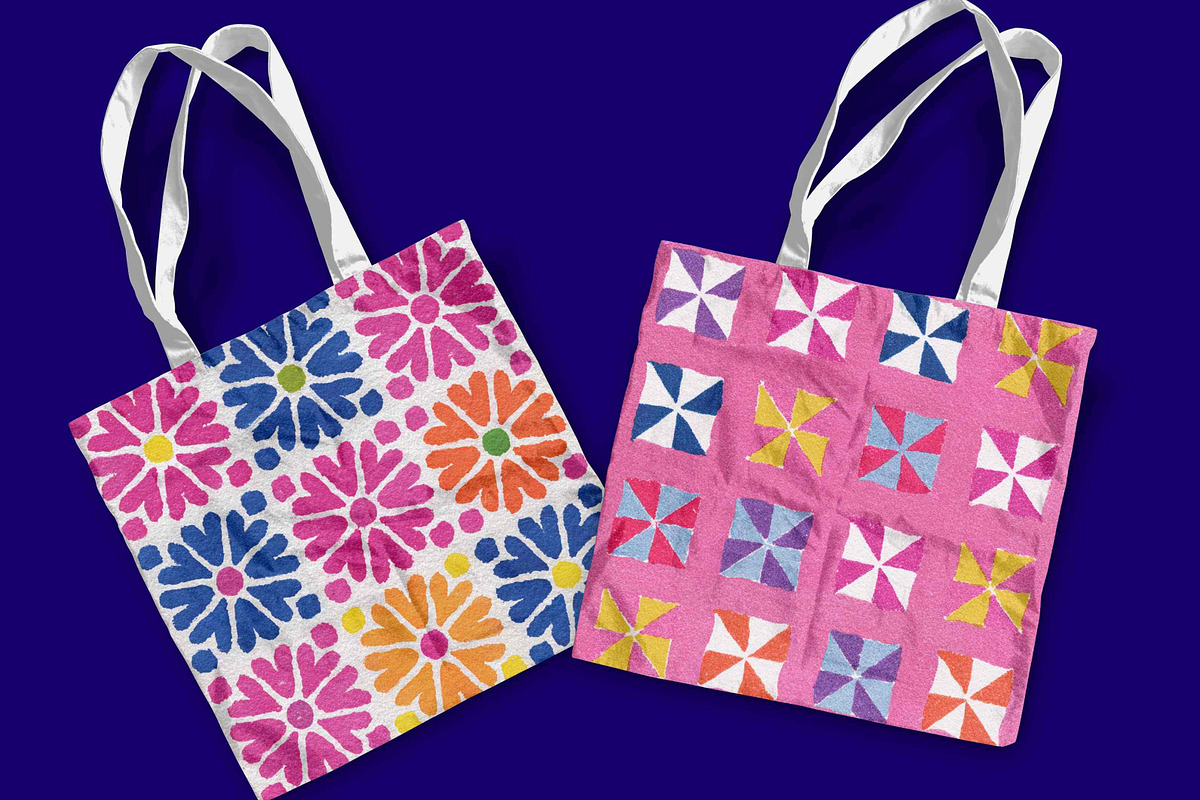 Bold Quilt Blocks Patchwork Patterns, a Pattern Graphic by Pattern Whimsy (Photo 5 of 5)