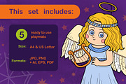 Halloween Activity Playmats for Kids, a Seasonal Illustration by Ksenya Savva (Thumbnail 6 of 6)
