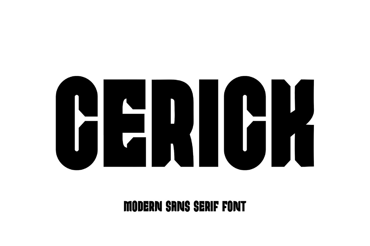 Cerick Modern Sans Serif Font, a Sans Serif Font by Perfectype (Photo 1 of 5)