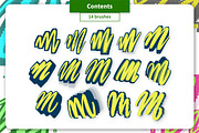 Outline PIXEL Brush set, a Brush Add-On by Magnatype (Thumbnail 2 of 5)