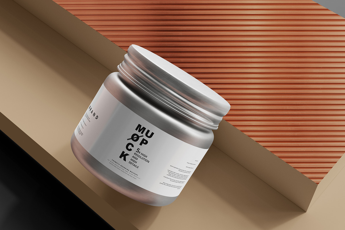 Aluminum Cosmetic Mockup Bundle, a Cups & Container Mockup by pmvch (Photo 30 of 206)