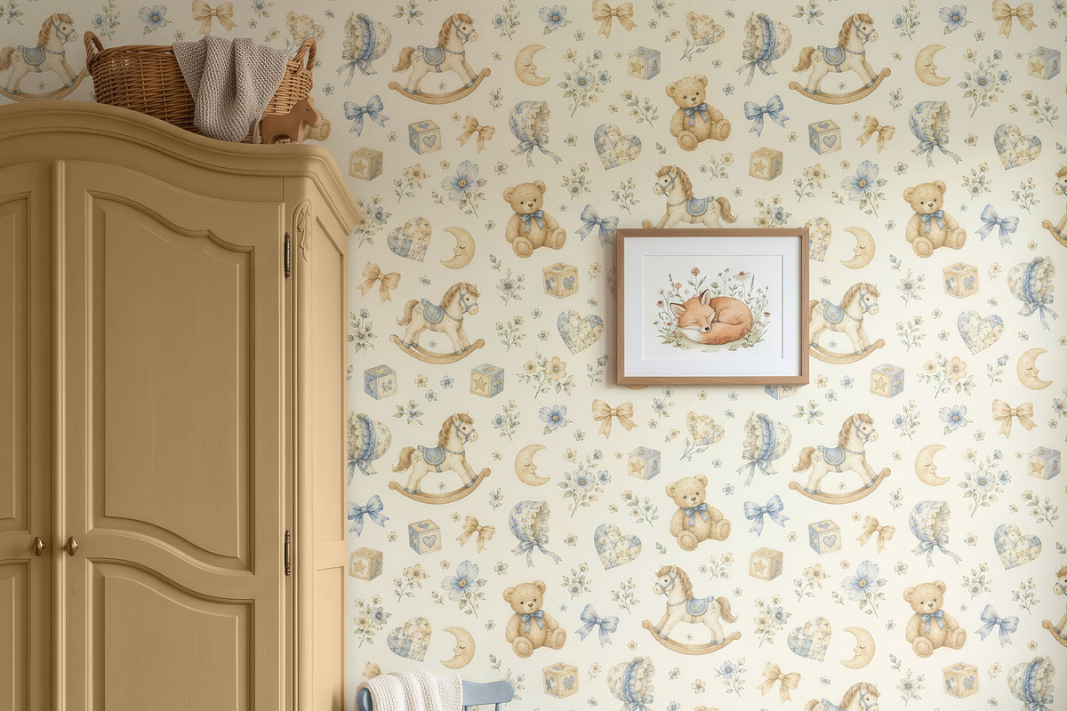 Nursery Wallpaper Mockup PSD, a Household Mockup by 1001 mockups (Photo 11 of 12)