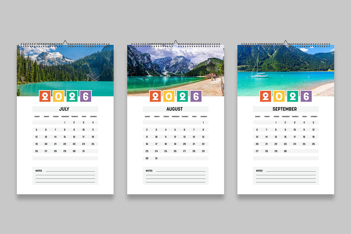 Wall Calendar 2026 Template preview 4