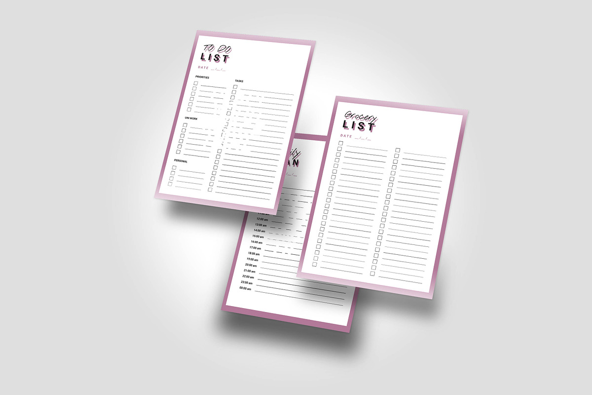 Editable/Printable Planners 2018, a Stationery Template by Outline Design (Photo 6 of 6)