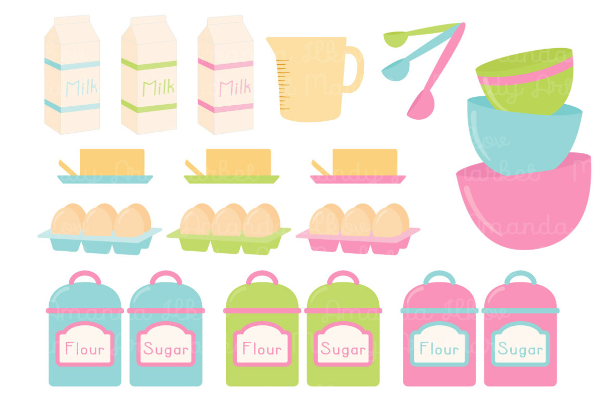 Bright & Fresh Baking Clipart, an Illustration by Amanda Ilkov (Photo 4 of 4)