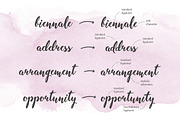 Alyssa Font Duo: Script & Sans Serif, a Script Font by KitsPix (Thumbnail 8 of 10)