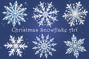 Christmas Snowflake Clipart - 30 png, a Seasonal Illustration by GalaDesign03 (Thumbnail 4 of 7)