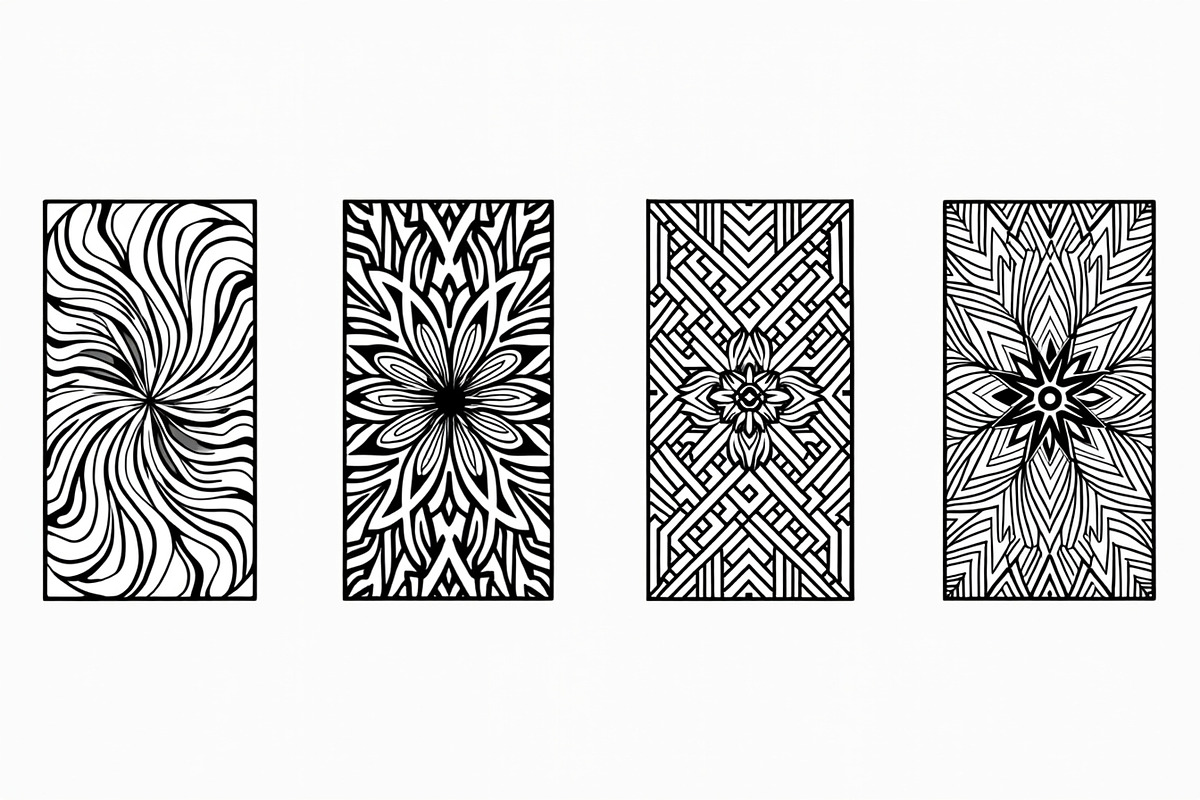 Modern Geometric Wall Panel Bundle, an Illustration by Designs_River (Photo 6 of 7)