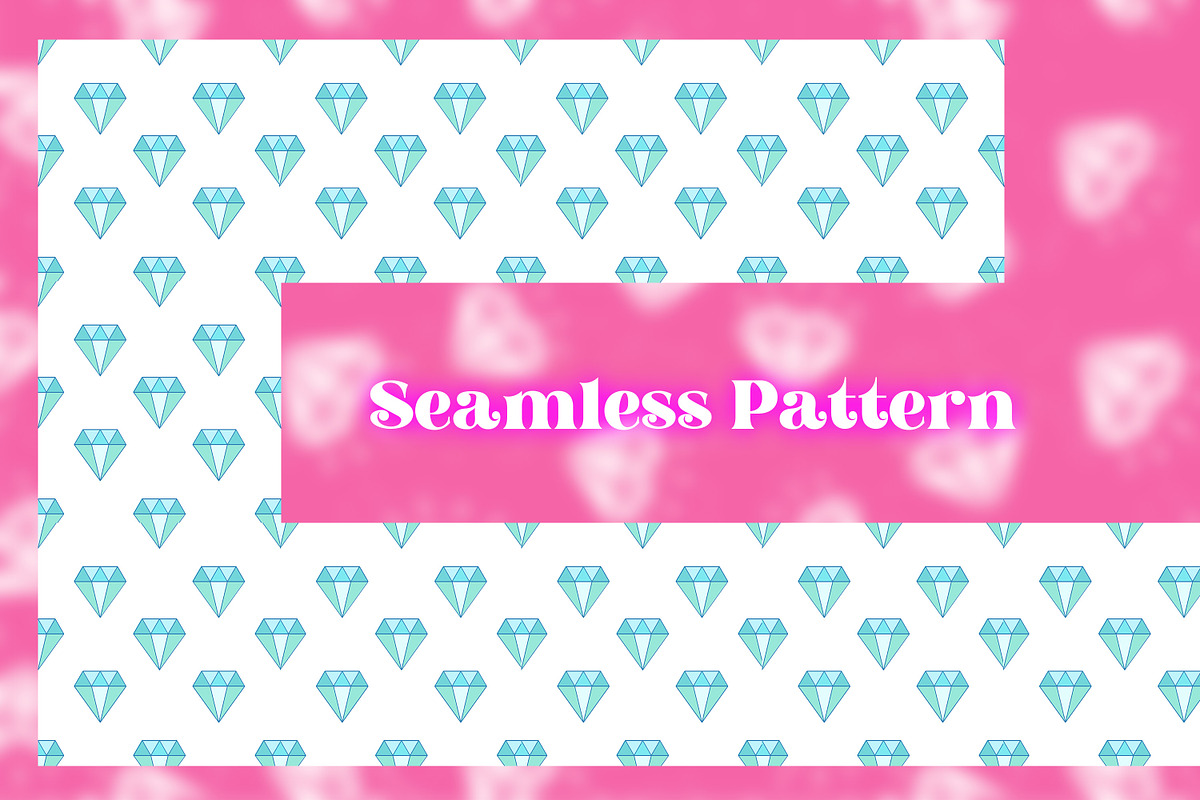 Diamond Seamless Pattern, a Pattern Graphic by Digital Studio (Photo 2 of 5)