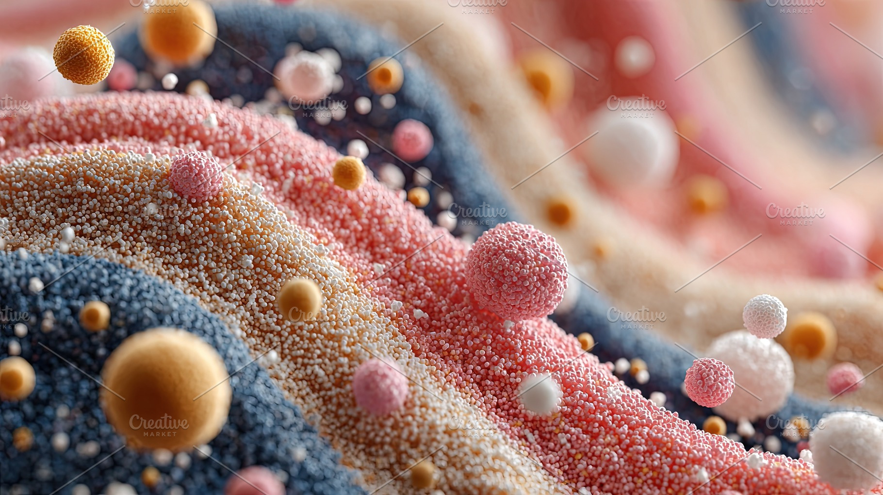 Abstract Colorful Spheres Pattern, an Abstract Photo by Ales Munt