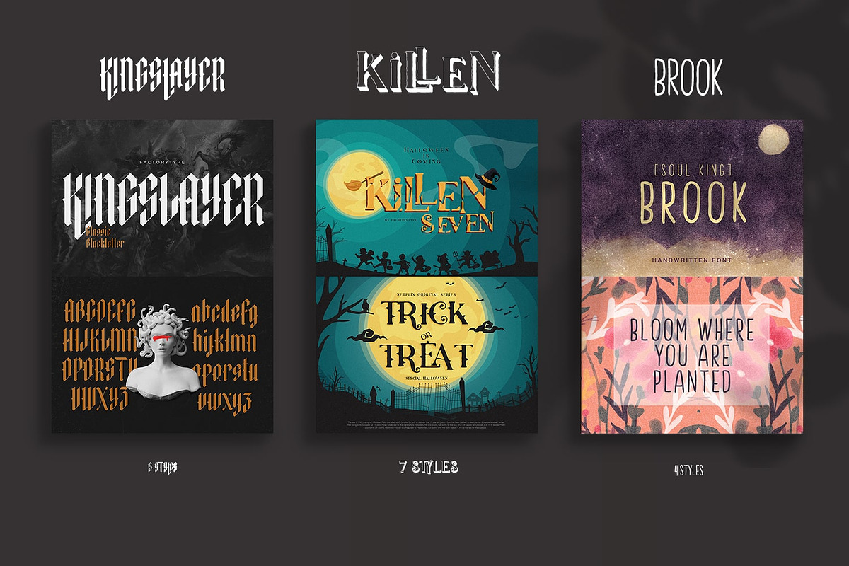 Halloween Bundle - 80% OFF, a Font by FactoryType Studio (Photo 3 of 8)