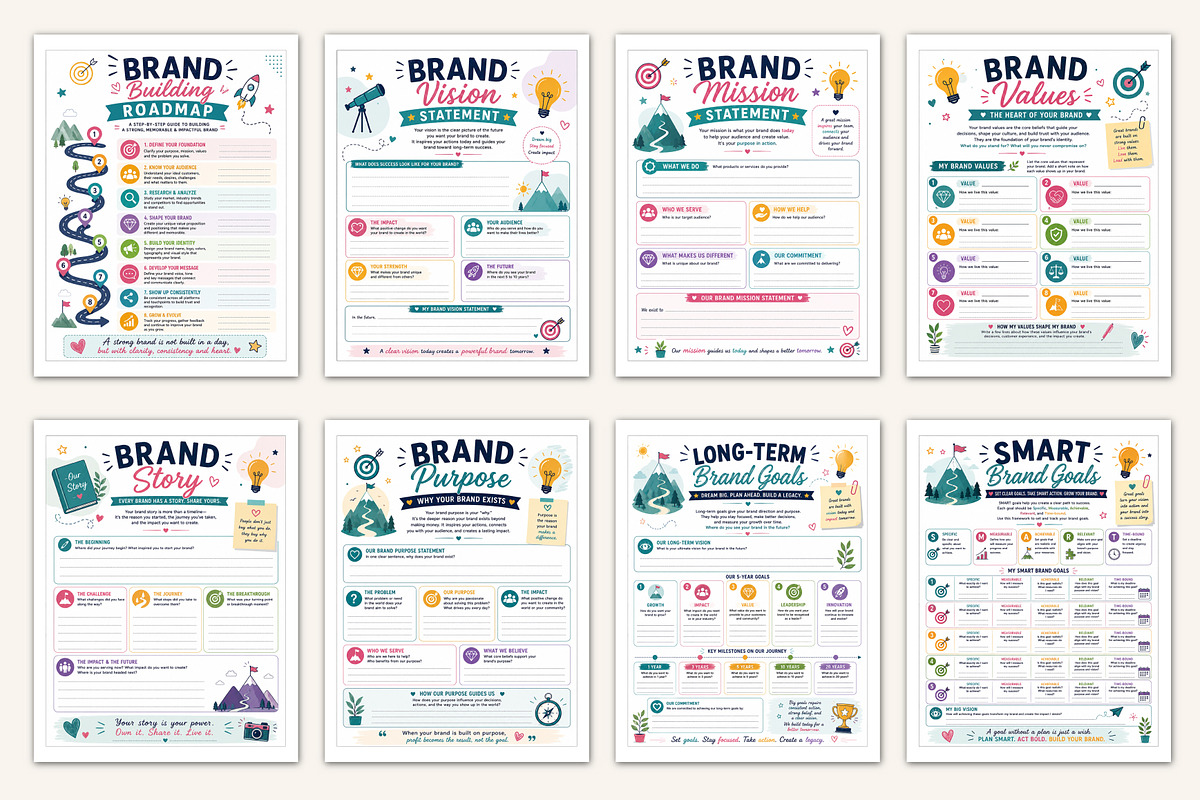 Brand Building Workbook, a Stationery Template by Designmela01 (Photo 2 of 5)
